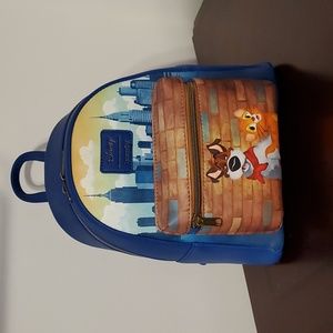 New Loungefly Oliver And Company Skyline Mini Backpack, NWT
